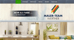 Desktop Screenshot of maler-team-werther.de